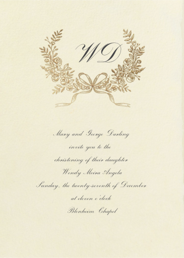 Wreath of Love - Baptism & Christening Invitation by Paperless Post