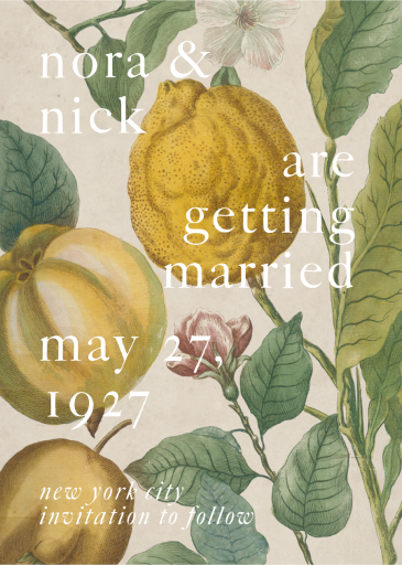 Citron - Invitation by John Derian