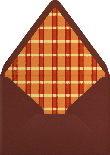 Autumn Checks - Paperless Post Envelope