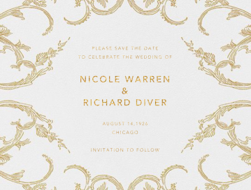 Silk Brocade I (Save The Date) by Oscar de la Renta