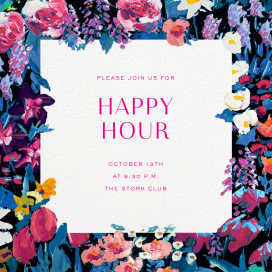 Floral Impressions - Happy Hour Invitation by Liberty