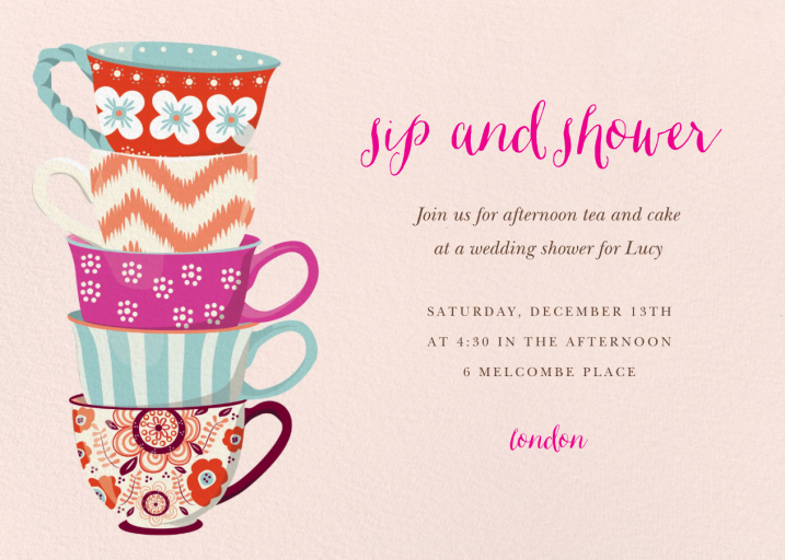 Tea Set - Party Invitation by Paper Source