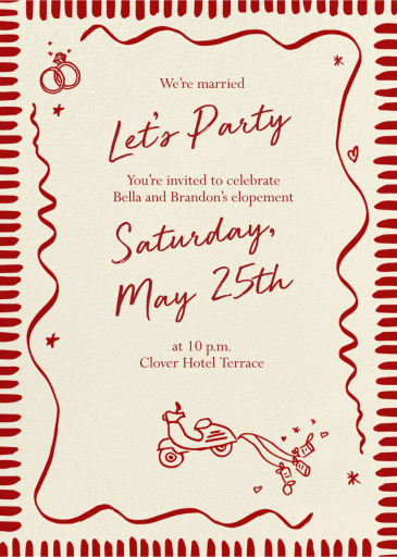 Tin Cans - Bridal Shower Invitation by Pulp Templates Co.