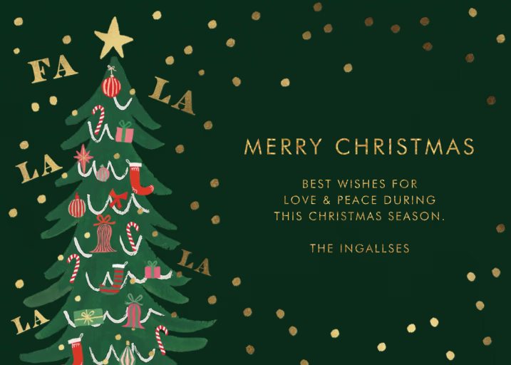 Fa La La Tree - Christmas Card by Rifle Paper Co.