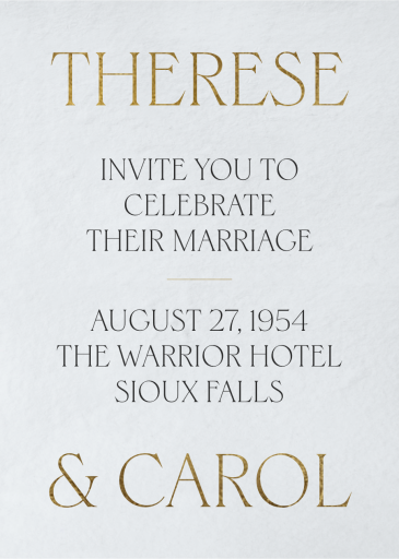 Golden Couple - Wedding Invitation by Paperless Post