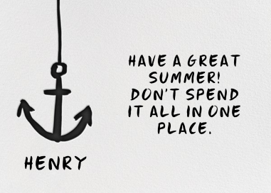 Little Anchor - Stationery by Linda and Harriett