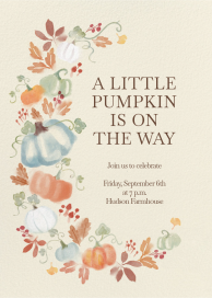 Pumpkins and Vines - Baby Shower Invitation by Paperless Post