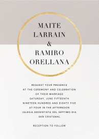 Metallic Circle - Printable Invitation by Paperless Post