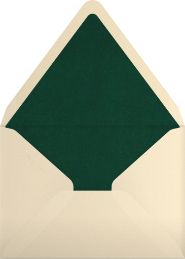 Holly and Autumn Leaf Invitation Envelope