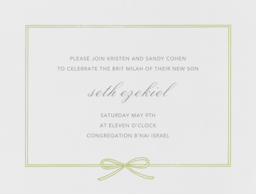 Amande - Bris/Baby Naming Invitation by Paperless Post