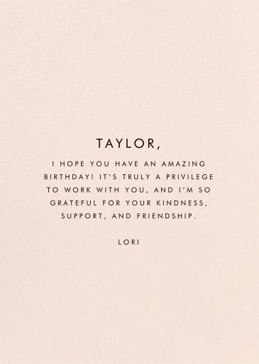 Layer Cake - Business Greeting Card by Rifle Paper Co. - Back