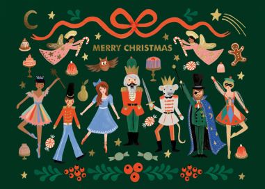 Nutcracker Characters - Holiday Card by Rifle Paper Co.