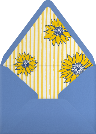 Sunflowers and Stripes - Pulp Templates Co. Envelope