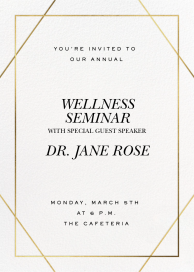 Balance - Seminar Invitation by Paperless Post