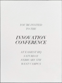 Edge Stain Ivory - Conference Invitation by Paperless Post