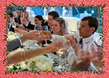 Holly on the Banister - Business Holiday Card by Mr. Boddington's Studio