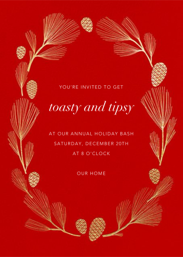 Sugar Pine - Corporate Holiday Party Invitation by Paperless Post