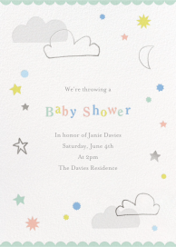 Happy Clouds - Baby Shower Invitation by Meri Meri