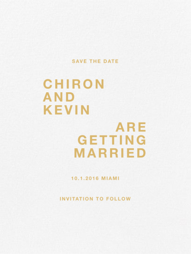 Monogold - Invitation by Paperless Post