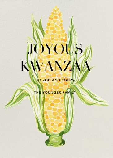 Silk and Husk - Kwanzaa Card by Paperless Post