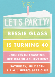 Rainbow Cake - Birthday Invitation by Paper Source