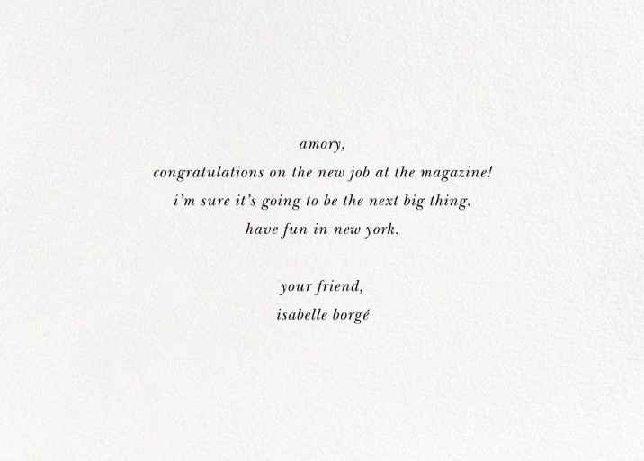 New Job - Retirement Card by kate spade new york - Back