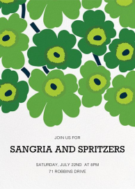 Unikko (Tall) - Fall Party Invitation by Marimekko