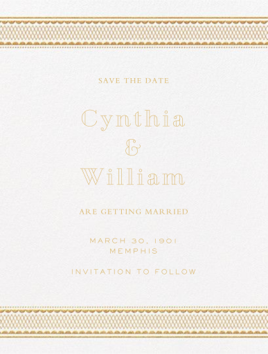 Commerce Street (Save The Date) by Crane & Co.