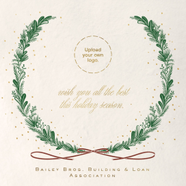 Snowy Sprigs - Business Holiday Card by Paperless Post