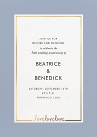 Thirds a Charm - 50th Anniversary Invitation by kate spade new york