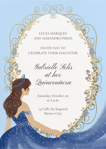 Sparkling Princess - Quinceañera Invitation by Paperless Post