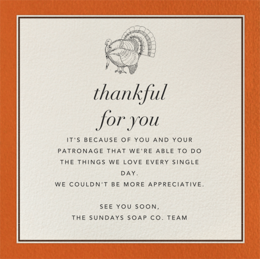 Seal Harbor - Business Thanksgiving Card by Paperless Post