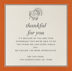 Seal Harbor - Business Thanksgiving Card by Paperless Post