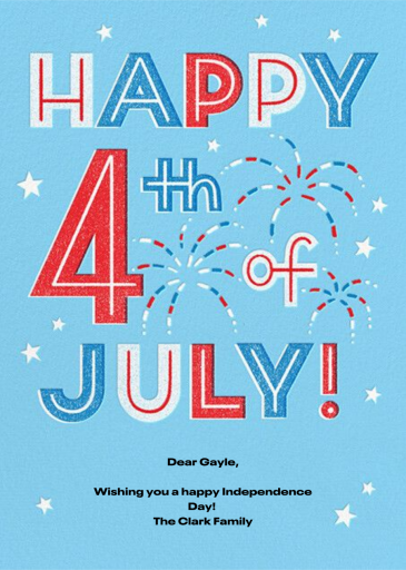 Fire Power - 4th of July Card by Paperless Post