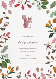 Woodland Tails - Baby Shower Invitation by Happy Menocal