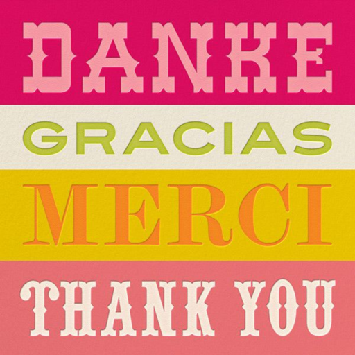 Danke - Thank You Card by Jonathan Adler
