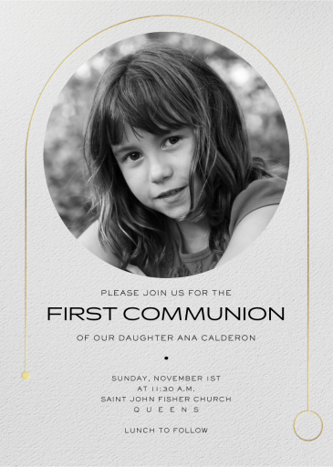 Destiny - First Communion Invitation by Paperless Post