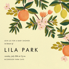 Citrus Orchard - Baby Shower Invitation by Rifle Paper Co.