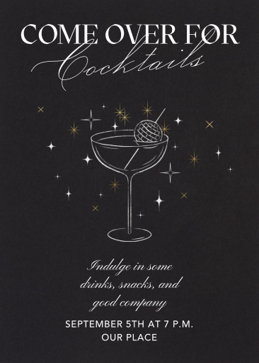 Evening Toast - Cocktail Party Invitation by Paperless Post