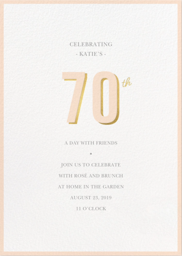 Pop of Gold - Invitation by Sugar Paper