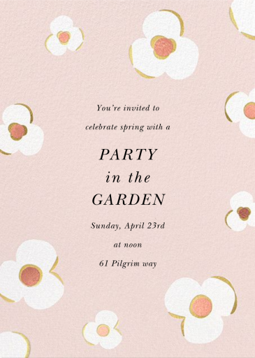 Three Petals - Spring Party Invitation by kate spade new york