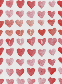 Je T'aime L&H - Greeting Card by Linda and Harriett