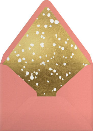 Golden Toast - Paperless Post Envelope