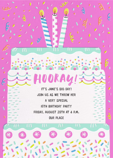 Cake it Happen - Birthday Invitation by Hello!Lucky