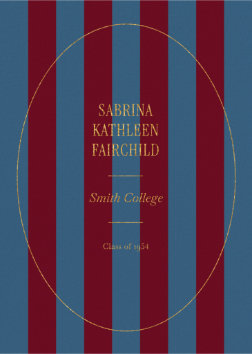 Lined with Love - Graduation Announcement by Paperless Post - Back