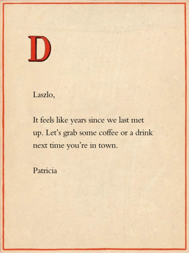 Red Letter by John Derian - Back