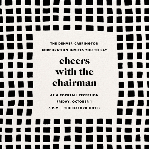 Asymmetric - Corporate Reception Invitation by kate spade new york