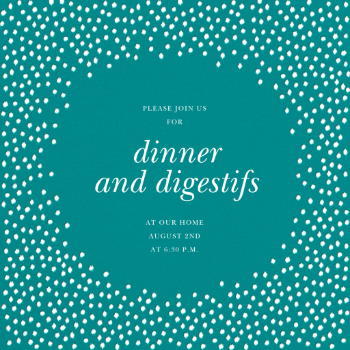 Ikat Dot Home - Cocktail Party Invitation by Oscar de la Renta