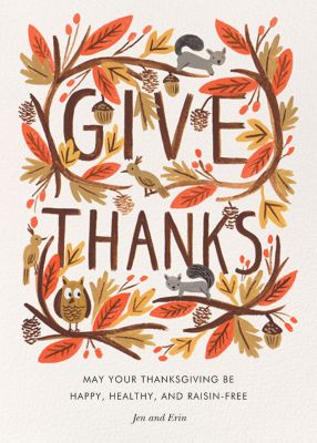 Thanksgiving Cards | Send Online Instantly | Track Opens