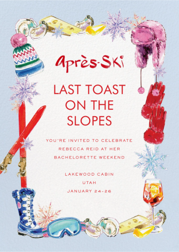 Ski Festivities (Meagan Morrison) - Invitation by Dogwood Hill